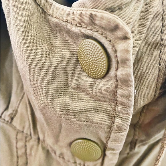 TOPSHOP Utility Cargo Long Length Khaki Jacket - Picture 4 of 7